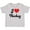 AC-Heather Grey, variant on Inktastic I Love Hockey Girls Baby T-Shirt