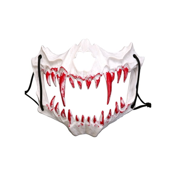 Máscara de Terror TBKOMH Media Cara Calavera Decoración Facial de Halloween