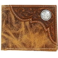 thumbnail image 2 of Ariat Men's Distressed Brown Tooled Overlay Bifold Wallet A3532408, 2 of 4