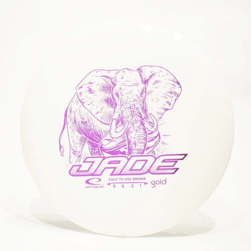 Latitude 64 Gold Jade Disc Golf Fairway Driver, Pick Color/Weight [Stamp & Exact Color May Vary] White 150-159 grams