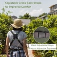 thumbnail image 2 of Gardening Apron Waterproof Cross Back Apron, 600D Heavy Duty Apron Harvest with Pockets and Quick Release, 2 of 8