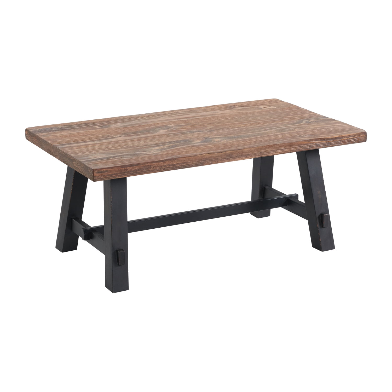 Alaterre Furniture Adam 3-Piece Solid Wood Living Room Table Set with 42 in. Coffee Table