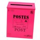 thumbnail image 4 of Buzón de correos retro europeo para exteriores, montado en la pared, buzón de correos Rosa roja, 4 of 6