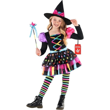 Morph Cute Rainbow Witch Halloween Costume For Girls Kids Scary Halloween