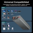 thumbnail image 5 of Power Bank 20000mAh Metal para Lapto Carga Rápida 65W USB-C Cargador Portátil,PD QC Batería Portátil de 3 Salidas para MacBook Thinkpad iPad Tablet iPhone 16 15 14 13 Pro Samsung, etc., 5 of 5