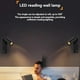 thumbnail image 3 of Lámpara de Pared LED de 3 W, Luz de Lectura Integrada y Giratoria, USB para Dormitorio, Mesita de Noche, Estudio, Bronce 3000 K., 3 of 5