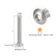 thumbnail image 2 of #4-40x1" Button Head Socket Cap Screws, 100 Pack 304 Stainless Steel Screws, 2 of 5