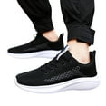 thumbnail image 3 of PEASKJP Sneakers for Men Breathable Lightweight Mesh Anti-Slip Comfort Gym Shoes Workout Walking Footwear Black 42, 3 of 5