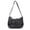 Black, variant on Y2K Washed Denim Shoulder Purse, Women Multi‑Pocket Textured Cross‑body Bag Adjustable Strap Casual Fabric Shoulder Bag