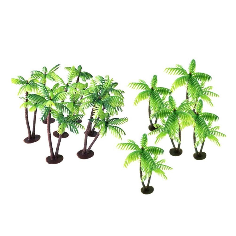 Mini landscape decor 24pcs Mini Coconut Palm Tree Miniature Plant Pots