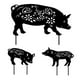 thumbnail image 1 of Animal Silueta Estaca Cerdo Jardín Decoración Negro Cerdo Silueta Para Césped Camino Acera3 Unids/Set Yuarrent HA035027-00, 1 of 6