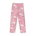 thumbnail image 5 of Balery Men'S Pink Flamingos And Flowers Pants,Sleepwear Pants,Pajama Pants,Pj Bottoms Drawstring And Pockets-X-Large, 5 of 9