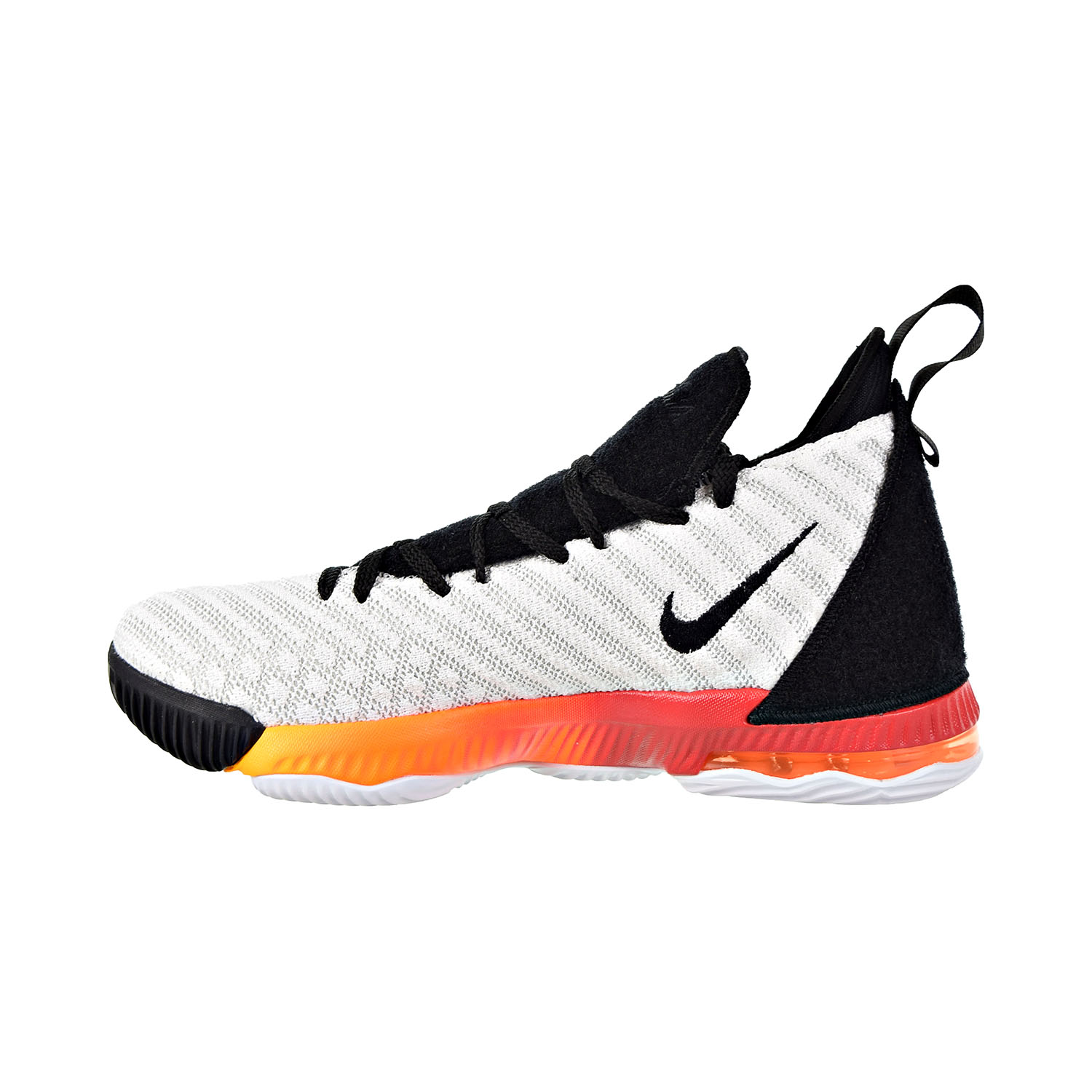 Nike Kids' Grade School Lebron 16 Basketball Shoes AQ2465-188 (6, White/Black/Orange) - image 4 of 6