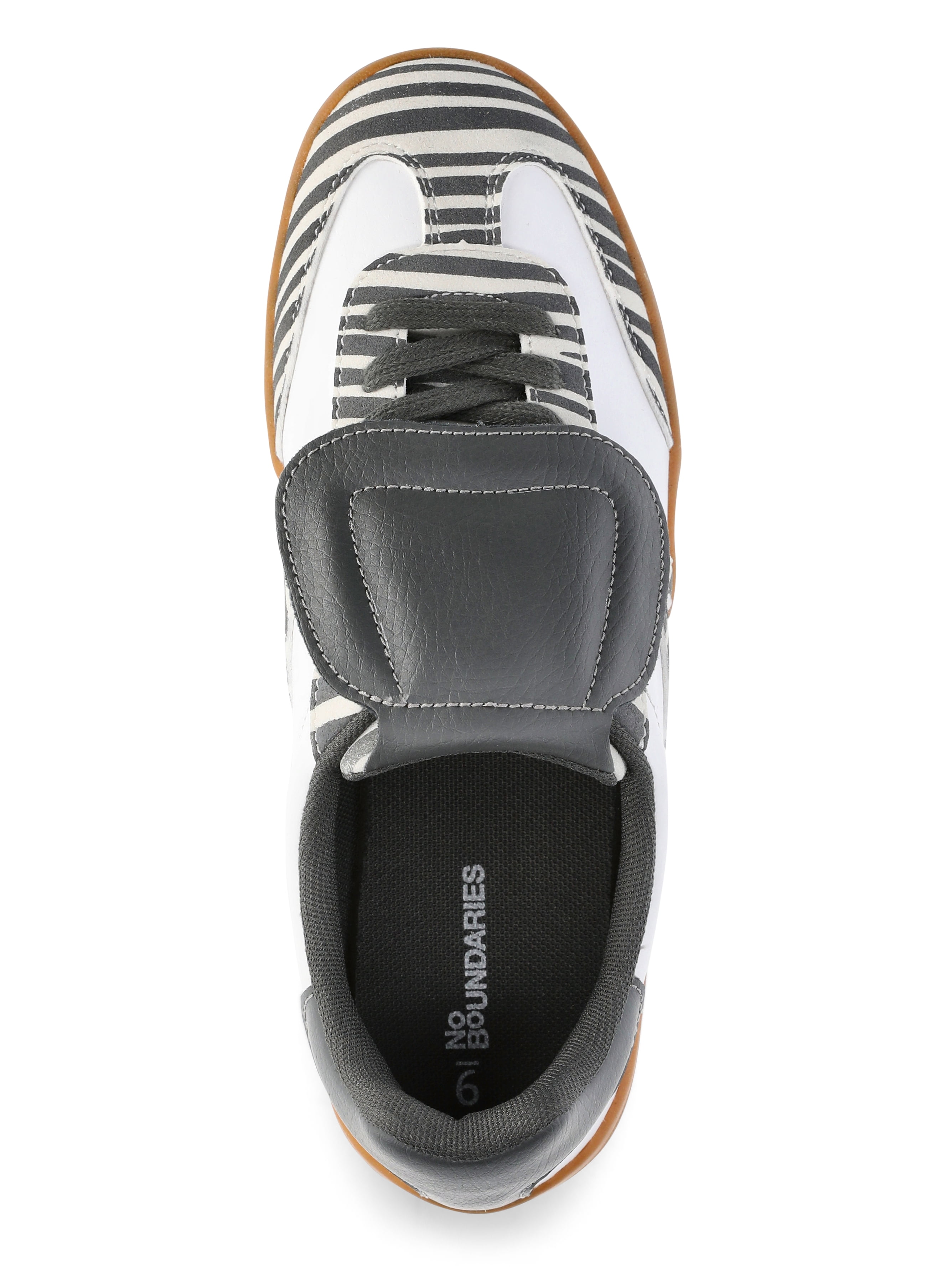 No Boundaries Women's Foldover Lace-Up Sporty Sneakers