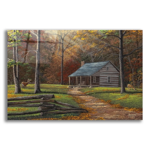 Epic Art 'Old Home Place' by Gary Adams, Acrylic Glass Wall Art, 16"x12"