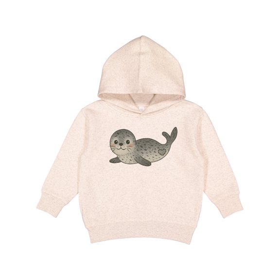 Inktastic Adorable Seal Illustration Cute Animal Art Toddler Hoodie