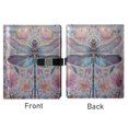 thumbnail image 2 of Leather Notebook with Pen Holder Writing Notepad Includes 100 Pages Lined Journal Watercolor Ornate Dragonfly, 2 of 6
