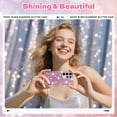 thumbnail image 4 of Case for Samsung Galaxy S22,Glitter Crystal Diamond Rhinestone Sequin Shiny Bling Sparkly Glossy Luxury Electroplated,Aesthetic Cute Full Protection for Samsung Galaxy S22,Pink, 4 of 8