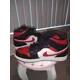 thumbnail image 1 of N I-K-E A i r-Jor-dan 1 Mid Men's Shoes Size 8 White/Gym Red-Black, 1 of 5