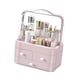 thumbnail image 3 of Estuche organizador de cosméticos, joyero, a prueba de polvo, transparente Rosa, 3 of 7