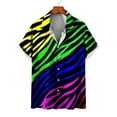thumbnail image 4 of EQWLJWE Dress Shirt for Men Novelty 3D Non-positioning Printed Short Sleeve Button Down Valentine/New Year Beach Party Casual Shirts for Photoshot, 4 of 5