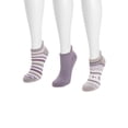 thumbnail image 2 of MUK LUKS Women's Studio Cotton Ankle Socks, 3-Pack, Shoe Size 6-10, 2 of 3