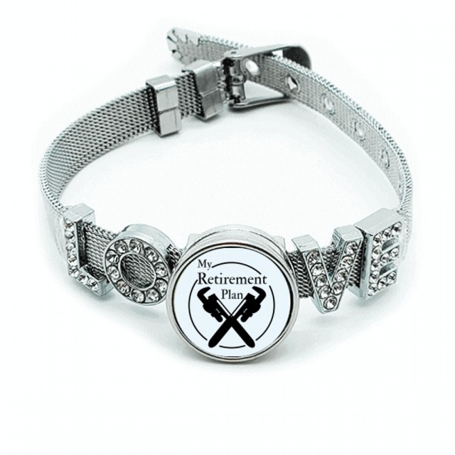 Equipo de llave en mano Pulsera pulsera pulsera de cristal amor pulsera ajustable