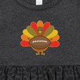 thumbnail image 4 of Inktastic Thanksgiving Day Turkey Football Fan Girls Baby Dress, 4 of 5