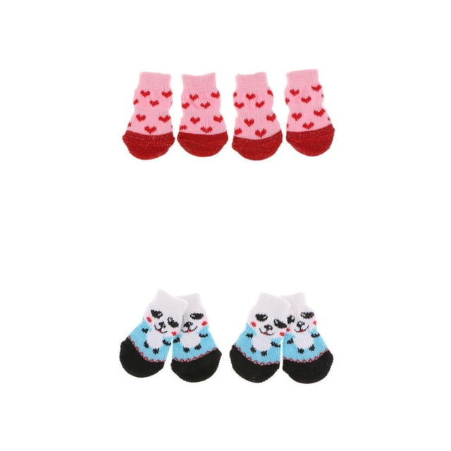 8X Botas de Perro Gato Ropa Accesorios de Animales Doemsticos Suave Proteción de Pata Duradero jinwen Calcetines para perros