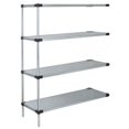 thumbnail image 1 of 4-Shelf Solid Shelving Add-On Unit Galvanized Steel - 24 x 30 x 74 in., 1 of 1