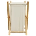 thumbnail image 6 of vidaXL Laundry Basket Washing Clothes Hamper Organizer Cream White Bamboo, 6 of 18
