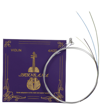 Violin Strings 4/4 Full Set, 4/4 Violin Strings Replacement,Long-Lasting Durability & Rich Tone - Handcrafted with Premium Materials- For All Levels (4/4 Scale)
