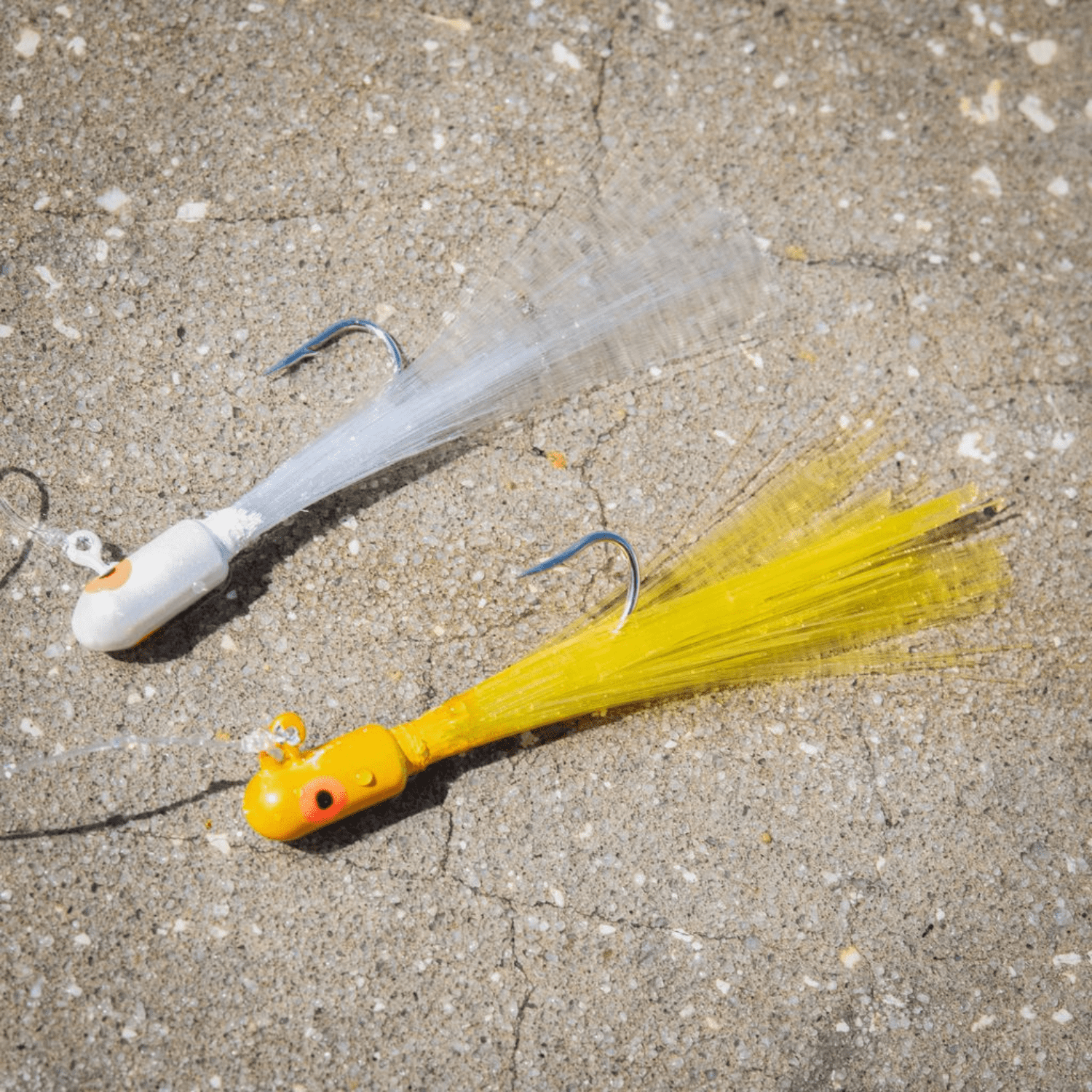 (2 pack) Buccaneer Speckled Trout Fishing Rig 1/8 oz. – Yellow & White