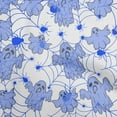 thumbnail image 1 of oneOone Cotton Poplin Grayish Blue Fabric Halloween Dress Material Fabric Print Fabric By The Yard 56 Inch Wide, 1 of 4