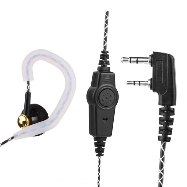 Walkie Talkie Headset K-Type 2pin Accesorios privacidad PTT Multifuncionales para KPG