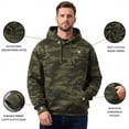 thumbnail image 4 of BILLIONHATS 24 Pack Wholesale Green Camo Hoodie Sweatshirts, Mens Heavyweight Fleece Lined Pullover Hoodies, Bulk Adults Sweatshirts, Homeless Donation (2X-Large), 4 of 7