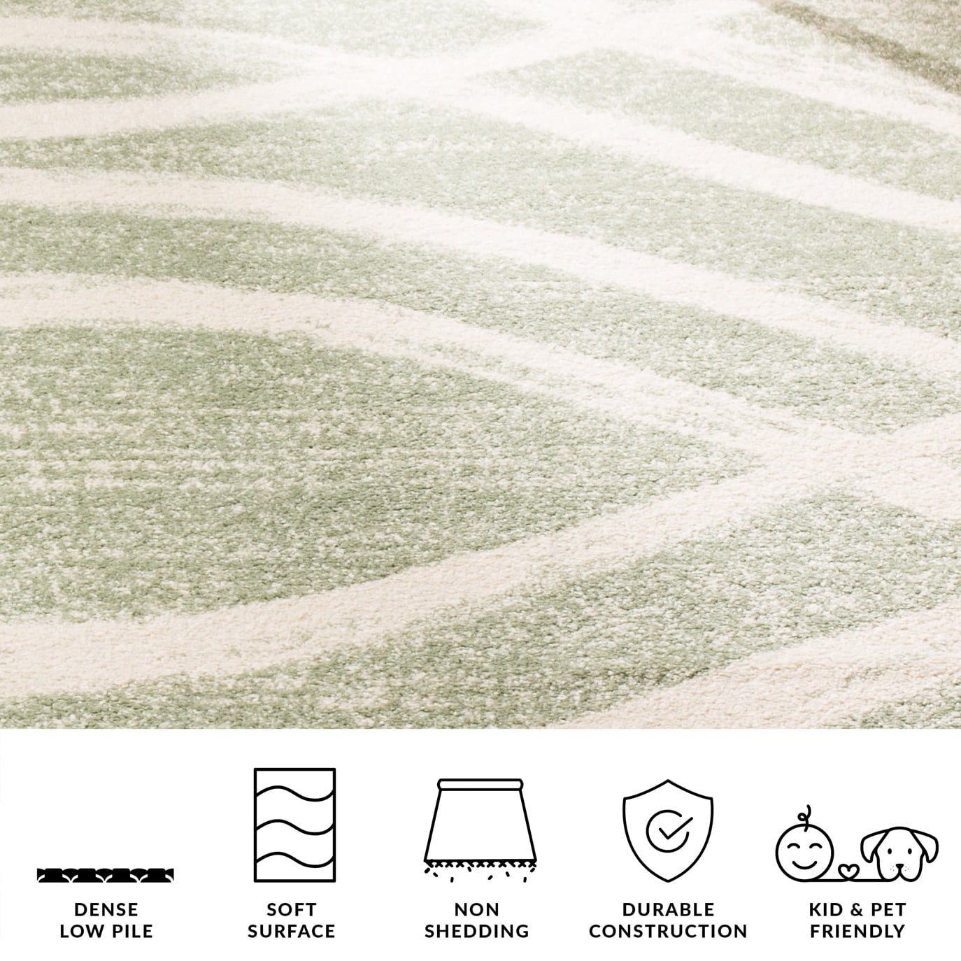 Safavieh Adirondack Isidor Geometric Swirls Area Rug, Sage/Cream, 6' x 8'