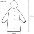 thumbnail image 5 of EVA Women Rain Ponchos for Adults Men Raincoat Waterproof Rain Jacket Camping Hiking Outerwear Reusable, 5 of 6