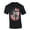 Black, variant on Mens Disc Golf Tshirt Distressed Vertical Disc Golf American Flag Short Sleeve T-shirt-Heather Royal-xl