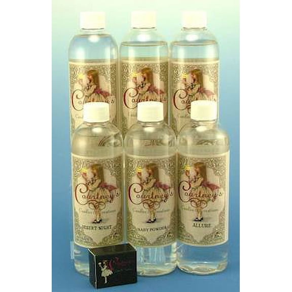 16 Oz Fragrance Lamp Oil Gift Pack and Wick - NATURAL FAVORTIES