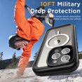thumbnail image 6 of AICase For iPhone 15 Pro Max/iPhone 15 Pro Waterproof Case Shockproof Magnetic Protective Cover compatible with MagSafe, 6 of 11