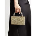 thumbnail image 5 of Women's Rhinestone Evening Clutch Bag, Crystal Top Handle Purse, Sparkly Wedding Party Handbag for Formal Events, 5 of 8