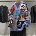 thumbnail image 3 of Suéter retro de oso con viento navideño Y2K para amantes del otoño y el invierno, ropa de lana que engrosa la calle, estilo perezoso y holgado, 3 of 5