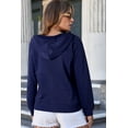 thumbnail image 3 of Casuashion Chic Navy Blue Fleece Hoodie - Warm & Stylish for Every Occasion, 3 of 8