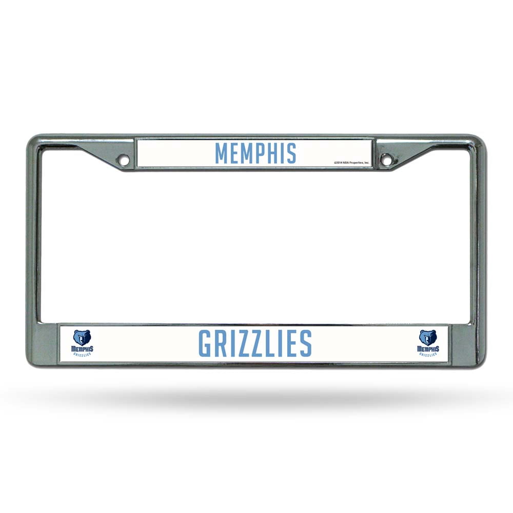 Memphis Grizzlies Chrome License Plate Frame