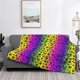 thumbnail image 2 of Fotbe Animal Paw Rainbow Manta de Franela con Estampado, Manta Ultrasuave para Cama, Sofá, Auto, Hipoalergénica y Antibolitas-80"x60", 2 of 6