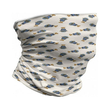 Diver Neck Gaiter, Doodle Characters in, Unisex, Multicolor, by Ambesonne