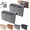 2Pcs/Gray, variant on Multi-Pocket Bedside Felt Caddy & Organizer, Bedside Buddy Storage Caddy, Space‑Saving Bedside Hanging Storage Bag, for Dorm Bunk Bed Hold Tablet Book Phone Stationery,2Pcs/Beige