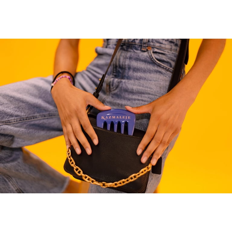 Kazmaleje Kurls Plus Wide Tooth Pick Hair Comb, Cobalt photo 5