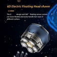 thumbnail image 3 of KRONDO Head Shavers for Bald Men - 10000 RPM High-Speed 6d Magnetic Electric Razor for Fast Shaving, Ipx8 Waterproof for Fast Shaving, USB-c Cable and Storage Bag for Home & Travel, 3 of 8